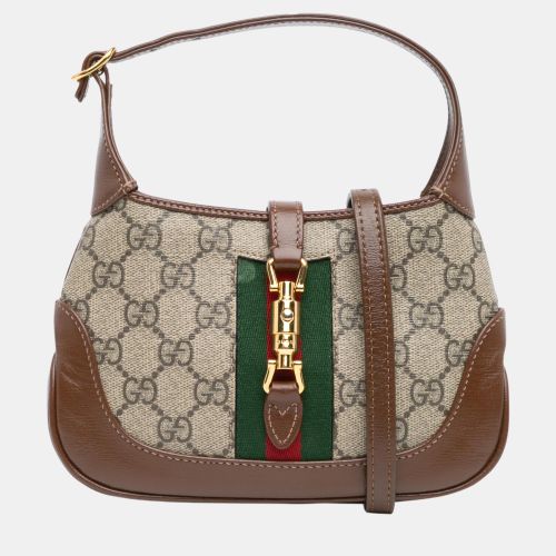 Brown Mini GG Supreme Jackie 1961 Crossbody - Gucci - Modalova