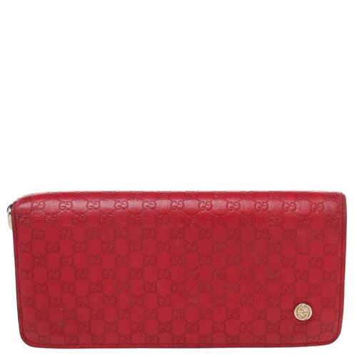 Microssima Leather Bifold Wallet - Gucci - Modalova