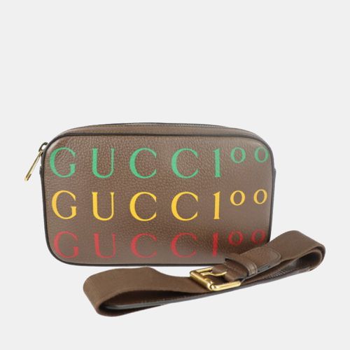 Multi Leather 100th Anniversary Logo Belt Bag - Gucci - Modalova