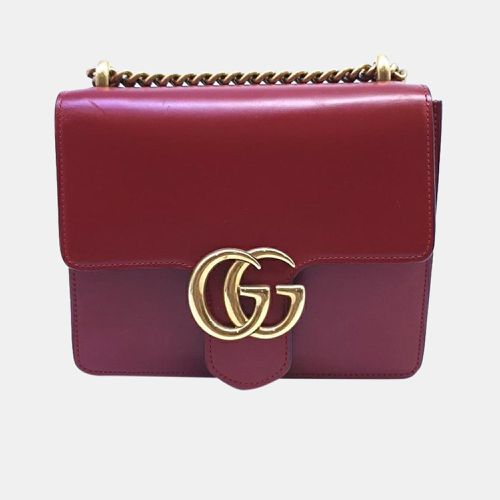 Leather GG Marmont Shoulder bag - Gucci - Modalova