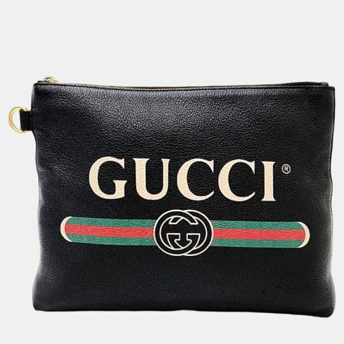 Leather logo clutch (572770) - Gucci - Modalova