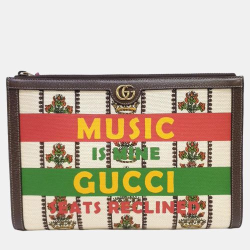 Multiclore Canvas 100th Anniversary Clutch Bag - Gucci - Modalova