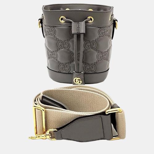 Matelasse Leather GG Marmont Bucket Bag - Gucci - Modalova