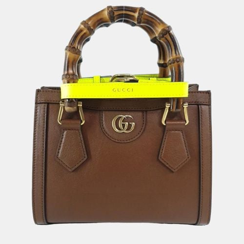 Leather Mini Diana Tote Bag - Gucci - Modalova