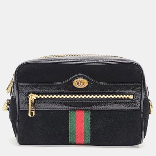 Suede Patent Web Mini Ophidia Shoulder Bag - Gucci - Modalova