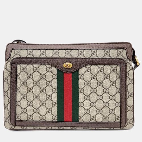 New Acero GG Supreme Monogram Web Medium Ophidia Shoulder Bag - Gucci - Modalova