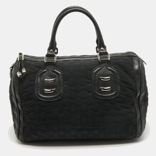 Ssima Neoprene and Leather Medium Techno Boston Bag - Gucci - Modalova