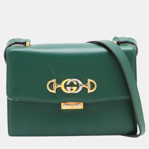 Leather Small Zumi Shoulder Bag - Gucci - Modalova