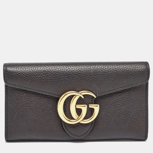 Leather GG Marmont Continental Wallet - Gucci - Modalova