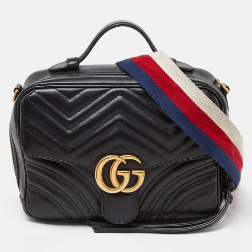 Matelassé Leather Small GG Marmont Top Handle Bag - Gucci - Modalova