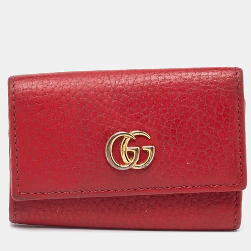 Gucci Red Leather Key Case - Gucci - Modalova