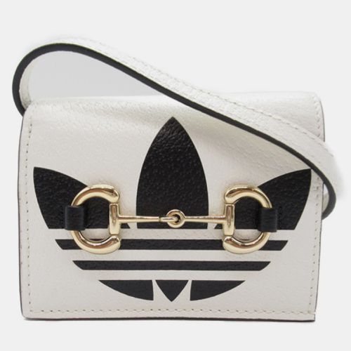 Leather Adidas Horsebit Accent Wallet - Gucci - Modalova