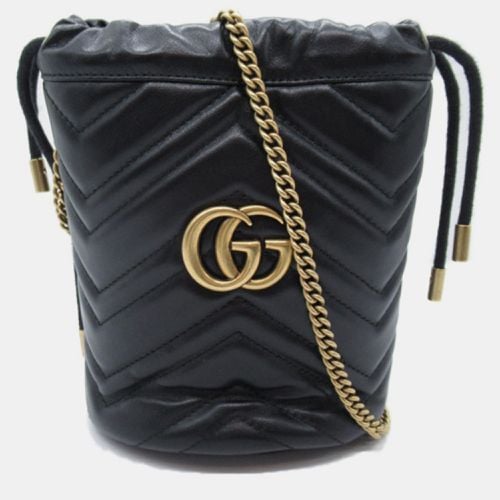 Leather Mini GG Marmont Shoulder Bag - Gucci - Modalova