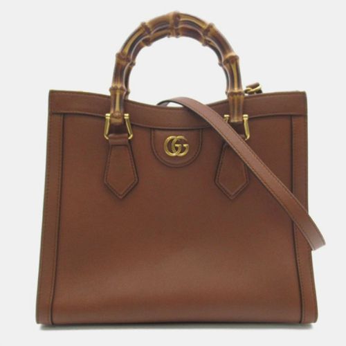 Leather Bamboo Diana Tote Bag - Gucci - Modalova