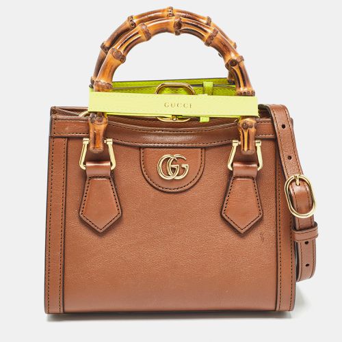 Gucci Brown Leather Mini Diana Tote - Gucci - Modalova