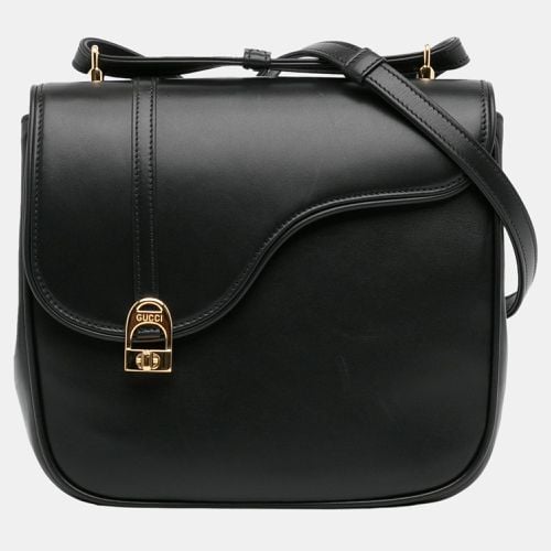 Leather Equestrian Crossbody - Gucci - Modalova