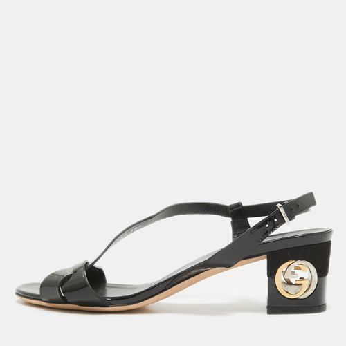 Patent Ankle Strap Sandals Size 38.5 - Gucci - Modalova