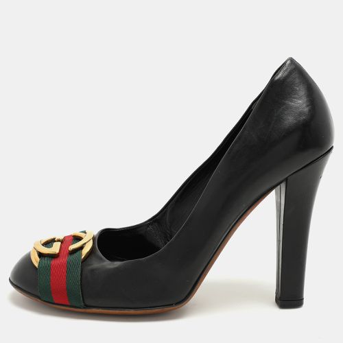 Leather GG Web Pumps Size 40 - Gucci - Modalova