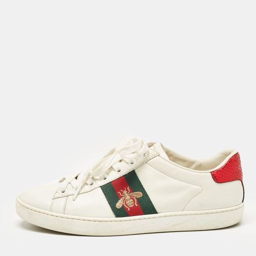 Leather Bee Embroidered Ace Sneakers Size 36 - Gucci - Modalova