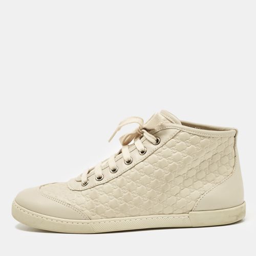 Microssima Leather High Top Sneakers Size 37 - Gucci - Modalova