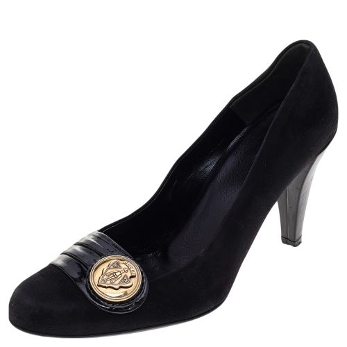 Suede And Patent Leather Hysteria Pumps Size 39 - Gucci - Modalova