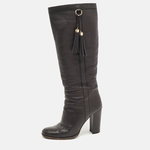 Leather Bamboo Tassel Knee Length Boots Size 39 - Gucci - Modalova