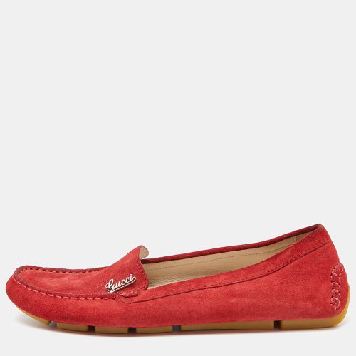 Suede Slip On Loafers Size 36 - Gucci - Modalova