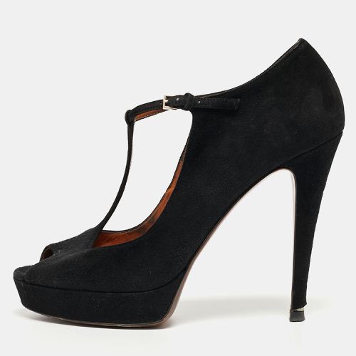 Suede Betty T-Strap Pumps Size 39.5 - Gucci - Modalova