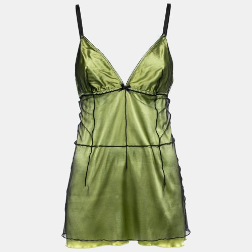 Underwear Silk & Tulle Sleeveless Camisole XL - Dolce & Gabbana - Modalova