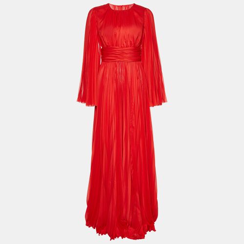 Chiffon Pleated Long Dress S - Dolce & Gabbana - Modalova