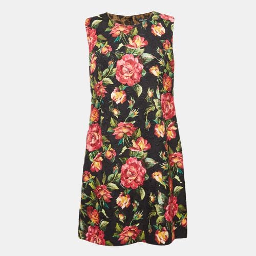 Floral Print Jacquard Mini Dress S - Dolce & Gabbana - Modalova