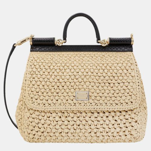 Rafia Sicily Handbag - Dolce & Gabbana - Modalova