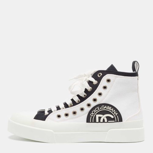 Canvas and Rubber High Top Sneakers Size 41 - Dolce & Gabbana - Modalova