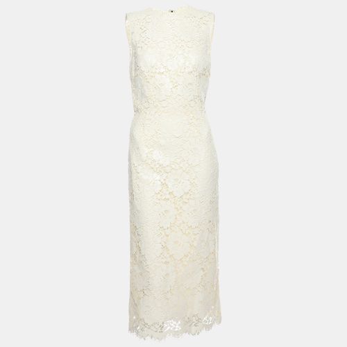 Floral Lace Midi Dress S - Dolce & Gabbana - Modalova