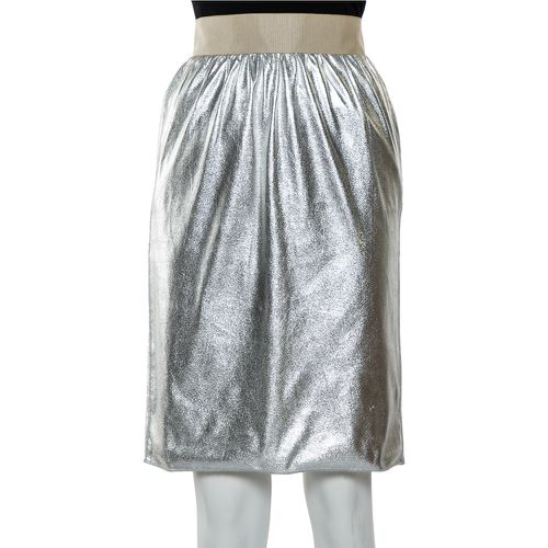 Metallic Faux Leather Pencil Skirt XS - Dolce & Gabbana - Modalova