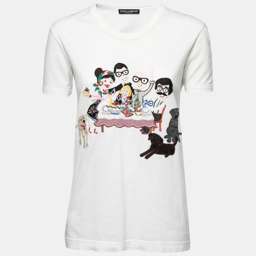 Cotton Family Patched T-Shirt XS - Dolce & Gabbana - Modalova