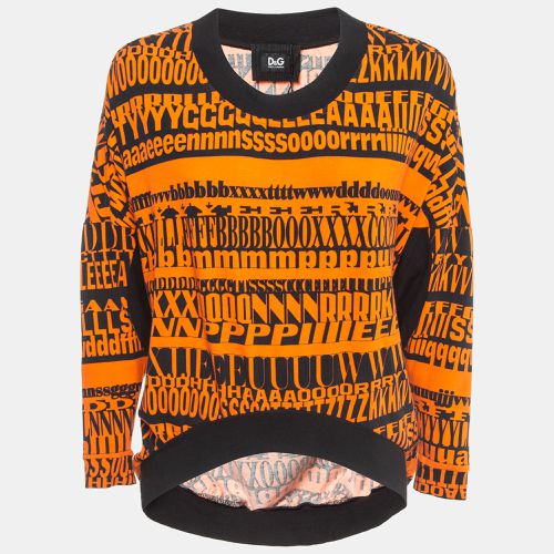 Orange Printed Knit Top S - Dolce & Gabbana - Modalova