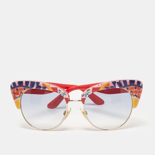 Red/ Gradient DG4277 Sicilian Carretto Cat-Eye Sunglasses - Dolce & Gabbana - Modalova