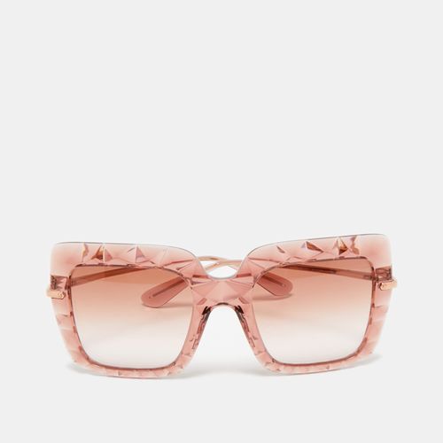 Rose Gold Gradient DG6111 Square Sunglasses - Dolce & Gabbana - Modalova