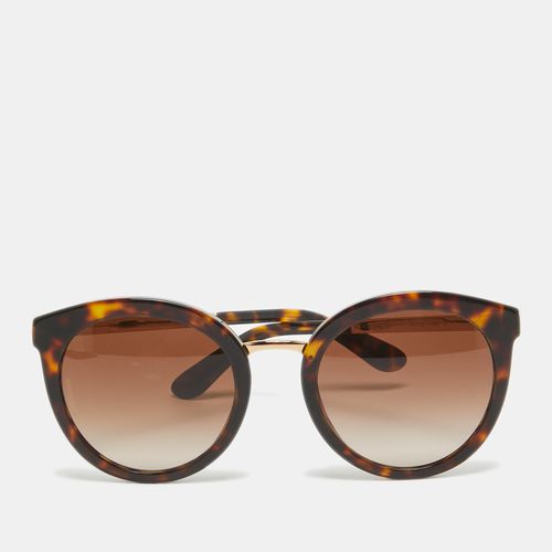 Tortoise Gradient DG4268 Round Sunglasses - Dolce & Gabbana - Modalova