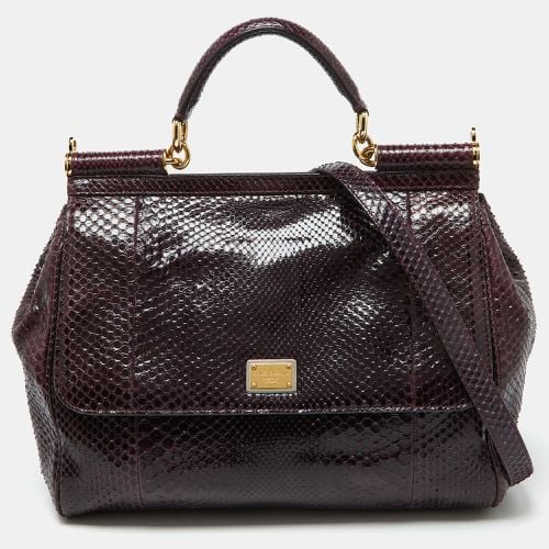 Python Large Miss Sicily Top Handle Bag - Dolce & Gabbana - Modalova