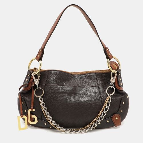 Leather Multi Chain Shoulder Bag - Dolce & Gabbana - Modalova