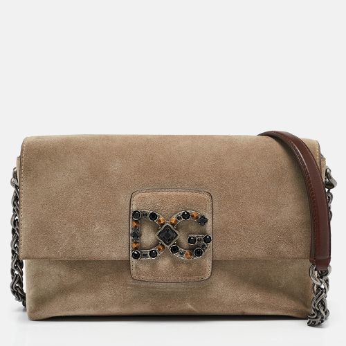 Suede DG Millennials Shoulder Bag - Dolce & Gabbana - Modalova