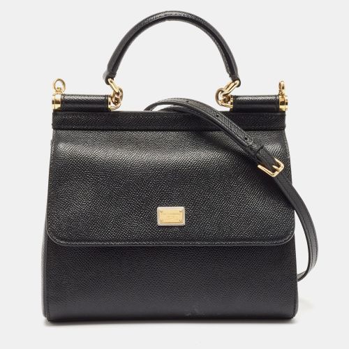 Leather Medium Miss Sicily Top Handle Bag - Dolce & Gabbana - Modalova