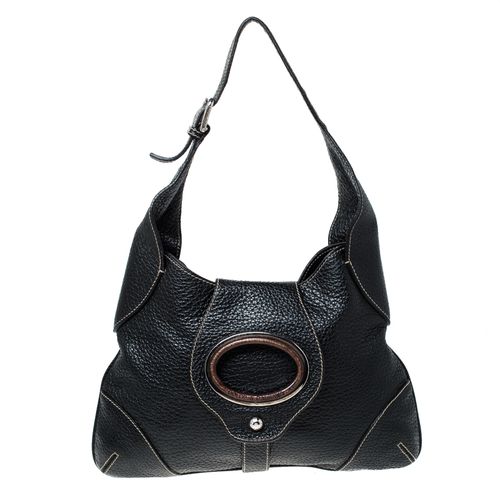 Pebbled Leather Ring Shoulder Bag - Dolce & Gabbana - Modalova