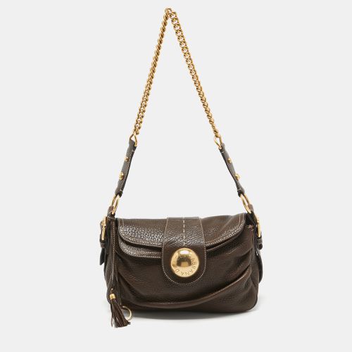 Dark Leather Flap Tassel Shoulder Bag - Dolce & Gabbana - Modalova