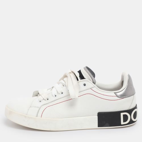Leather Portofino Low Top Sneakers Size 40 - Dolce & Gabbana - Modalova
