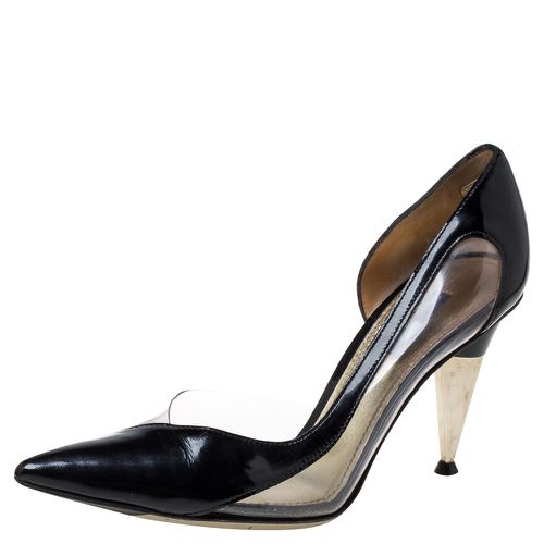 Patent Leather And PVC Pointed Toe Pumps Size 37 - Dolce & Gabbana - Modalova