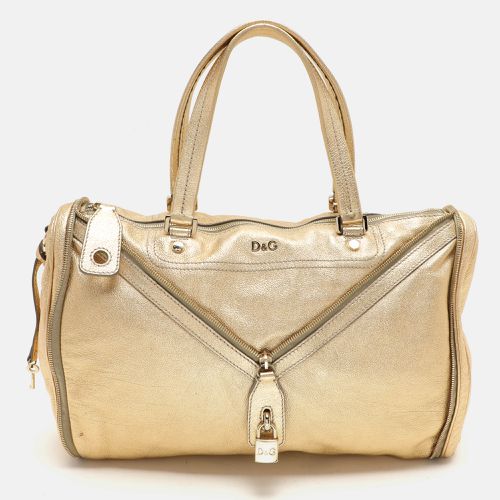 Leather Vilma Top Zip Satchel - D&G - Modalova