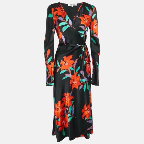 Floral Print Satin Maxi Wrap Dress M - Diane Von Furstenberg - Modalova